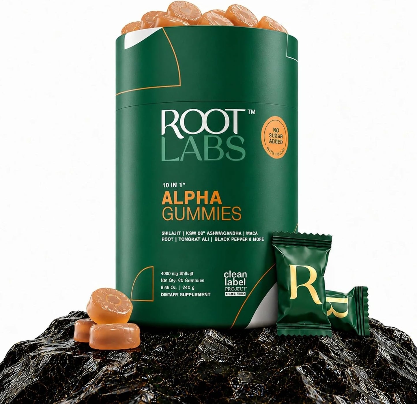 ROOT LABS 10-in-1 Alpha Shilajit Gummies